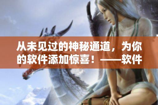 從未見過的神秘通道，為你的軟件添加驚喜！——軟件隱藏通道打造新體驗(yàn)