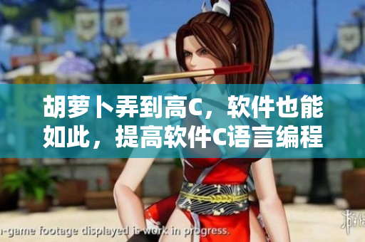 胡蘿卜弄到高C，軟件也能如此，提高軟件C語言編程能力的小技巧