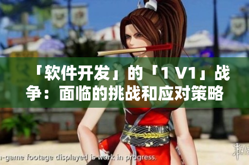 「軟件開發(fā)」的「1 V1」戰(zhàn)爭：面臨的挑戰(zhàn)和應(yīng)對策略