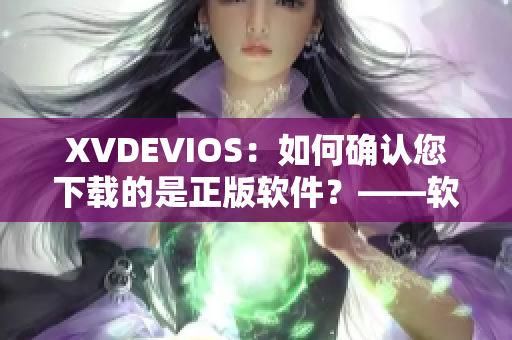 XVDEVIOS：如何確認(rèn)您下載的是正版軟件？——軟件版權(quán)保護小知識