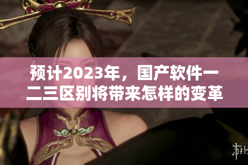 預(yù)計(jì)2023年，國(guó)產(chǎn)軟件一二三區(qū)別將帶來(lái)怎樣的變革？