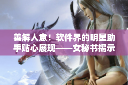 善解人意！軟件界的明星助手貼心展現(xiàn)——女秘書揭示的IT行業(yè)實用技巧