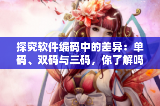 探究軟件編碼中的差異：?jiǎn)未a、雙碼與三碼，你了解嗎？
