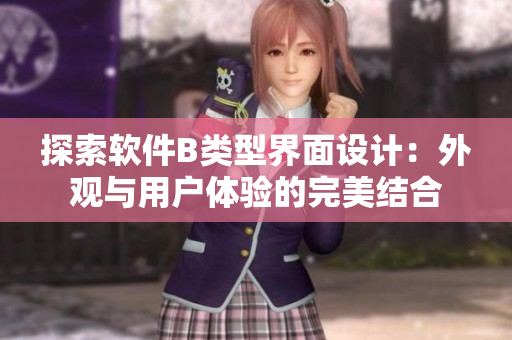 探索軟件B類(lèi)型界面設(shè)計(jì)：外觀(guān)與用戶(hù)體驗(yàn)的完美結(jié)合