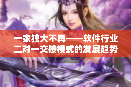 一家獨(dú)大不再——軟件行業(yè)二對一交接模式的發(fā)展趨勢