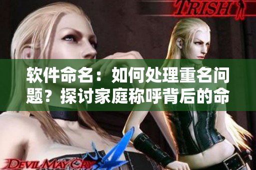 軟件命名：如何處理重名問題？探討家庭稱呼背后的命名密碼