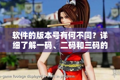 軟件的版本號有何不同？詳細(xì)了解一碼、二碼和三碼的區(qū)別