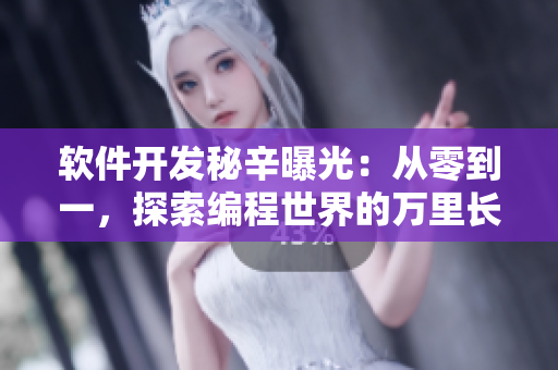 軟件開發(fā)秘辛曝光：從零到一，探索編程世界的萬(wàn)里長(zhǎng)征