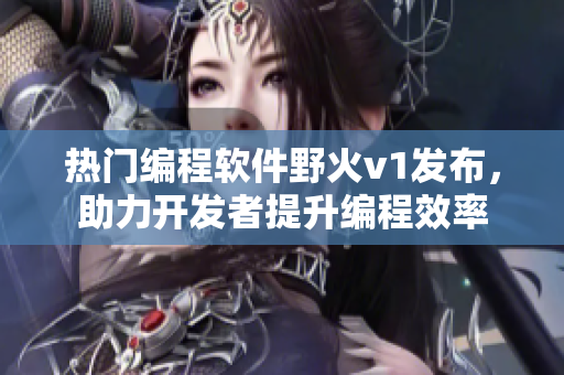 熱門編程軟件野火v1發(fā)布，助力開(kāi)發(fā)者提升編程效率