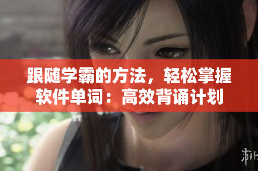 跟隨學(xué)霸的方法，輕松掌握軟件單詞：高效背誦計(jì)劃
