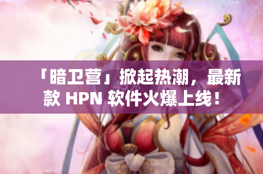 「暗衛(wèi)營(yíng)」掀起熱潮，最新款 HPN 軟件火爆上線！