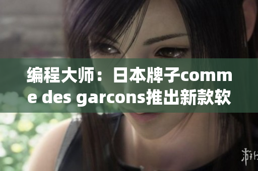 編程大師：日本牌子comme des garcons推出新款軟件！
