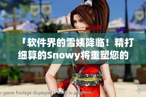 「軟件界的雪姨降臨！精打細(xì)算的Snowy將重塑您的軟件！」