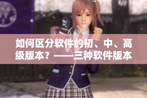 如何區(qū)分軟件的初、中、高級(jí)版本？——三種軟件版本的區(qū)別