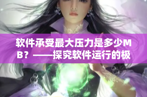 軟件承受最大壓力是多少M(fèi)B？——探究軟件運(yùn)行的極限容量