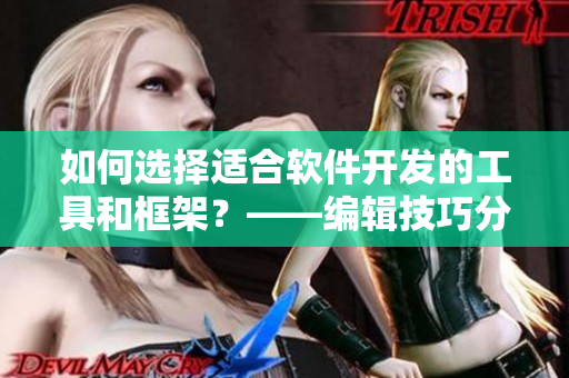 如何選擇適合軟件開發(fā)的工具和框架？——編輯技巧分享