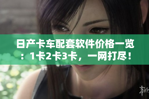 日產(chǎn)卡車配套軟件價(jià)格一覽：1卡2卡3卡，一網(wǎng)打盡！