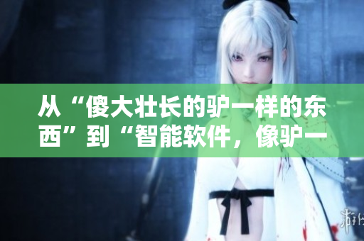 從“傻大壯長(zhǎng)的驢一樣的東西”到“智能軟件，像驢一樣成長(zhǎng)”
