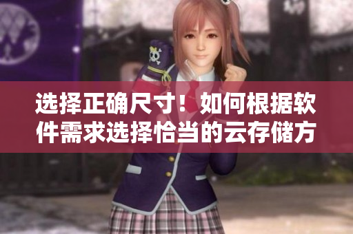選擇正確尺寸！如何根據(jù)軟件需求選擇恰當(dāng)?shù)脑拼鎯?chǔ)方案？