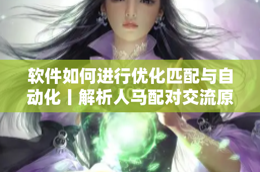 軟件如何進(jìn)行優(yōu)化匹配與自動化丨解析人馬配對交流原理