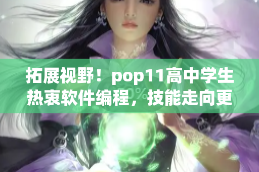 拓展視野！pop11高中學(xué)生熱衷軟件編程，技能走向更高端