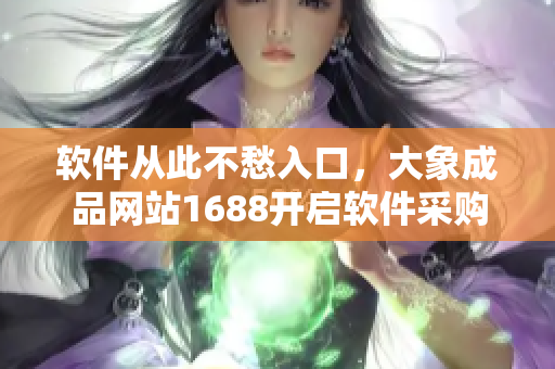 軟件從此不愁入口，大象成品網(wǎng)站1688開(kāi)啟軟件采購(gòu)新時(shí)代