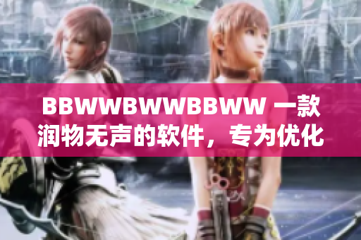BBWWBWWBBWW 一款潤物無聲的軟件，專為優(yōu)化電腦性能而設(shè)計