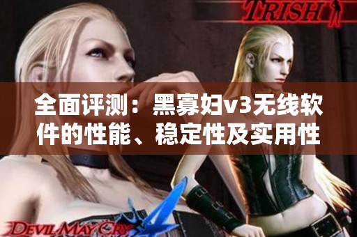 全面評測：黑寡婦v3無線軟件的性能、穩(wěn)定性及實用性調(diào)查