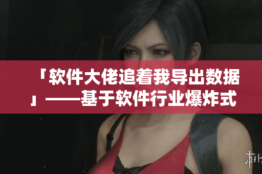 「軟件大佬追著我導出數(shù)據(jù)」——基于軟件行業(yè)爆炸式發(fā)展的探討