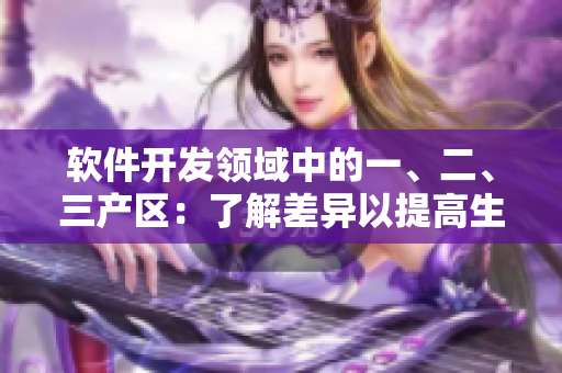 軟件開發(fā)領(lǐng)域中的一、二、三產(chǎn)區(qū)：了解差異以提高生產(chǎn)效率