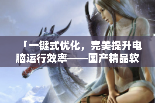 「一鍵式優(yōu)化，完美提升電腦運(yùn)行效率——國(guó)產(chǎn)精品軟件終極優(yōu)化大師」