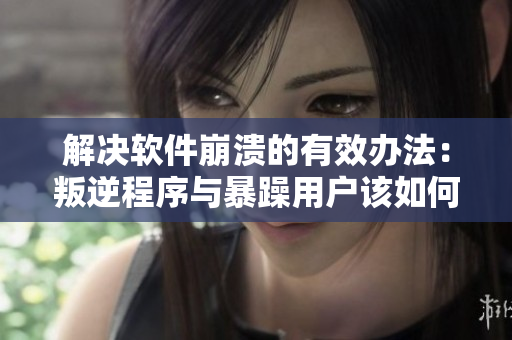 解決軟件崩潰的有效辦法：叛逆程序與暴躁用戶該如何合作？