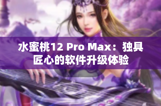 水蜜桃12 Pro Max：獨具匠心的軟件升級體驗