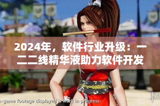 2024年，軟件行業(yè)升級(jí)：一二二線精華液助力軟件開(kāi)發(fā)新飛躍