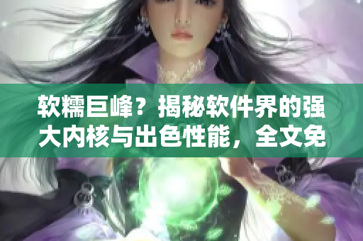 軟糯巨峰？揭秘軟件界的強(qiáng)大內(nèi)核與出色性能，全文免費(fèi)閱讀！