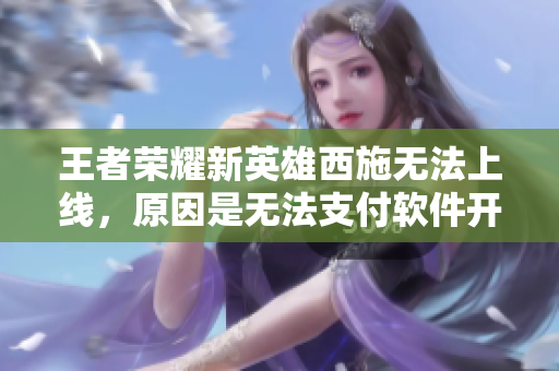 王者榮耀新英雄西施無(wú)法上線(xiàn)，原因是無(wú)法支付軟件開(kāi)發(fā)費(fèi)用