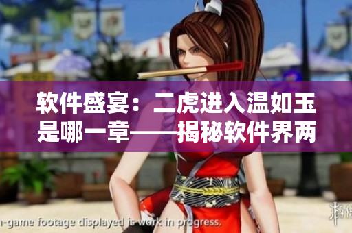 軟件盛宴：二虎進入溫如玉是哪一章——揭秘軟件界兩大巨頭的合作歷程