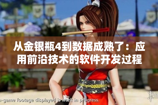 從金銀瓶4到數(shù)據(jù)成熟了：應(yīng)用前沿技術(shù)的軟件開(kāi)發(fā)過(guò)程簡(jiǎn)介